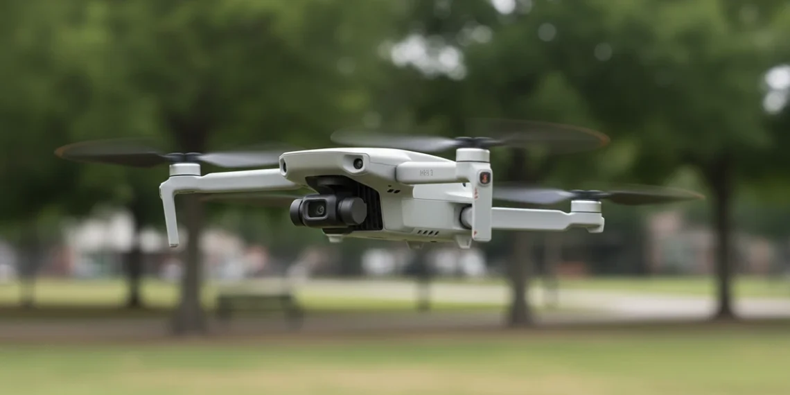 dji-mini-3-angled-hover-park
