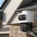eufy S4 Max dual lens PoE security camera mounted on home exterior with wide angle and pan tilt coverage